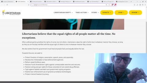 Civil Liberties - Rebutting Lolbertarian Party's take on issues