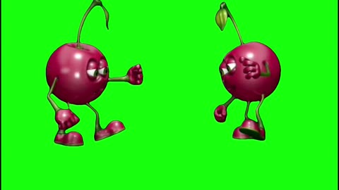 Fruit (and a Dragon) Dancing to Cheap Thrills | Green Screen