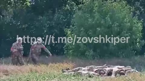 🇷🇺🇺🇦 Three days in the Kursk region: cleaning up the corpses of Ukrainian occupiers.