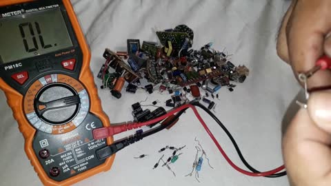 Capacitors, Resistors, Diode and Electronic Components Test