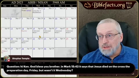 Ken Johnson (Bible Facts) - Q&A Did Jesus die on Wednesday?