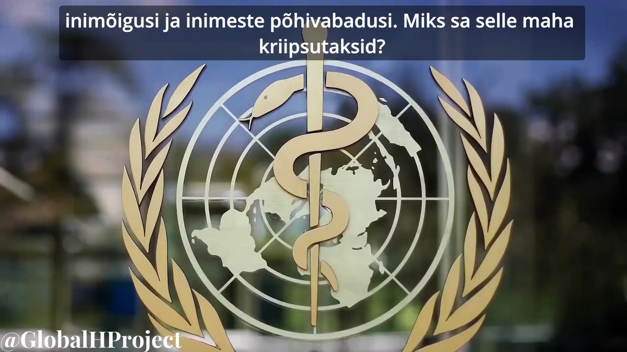 WHO pandeemialepingu kohtupäev