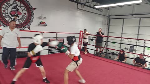 Joey sparring Jacob 1. 4/14/23