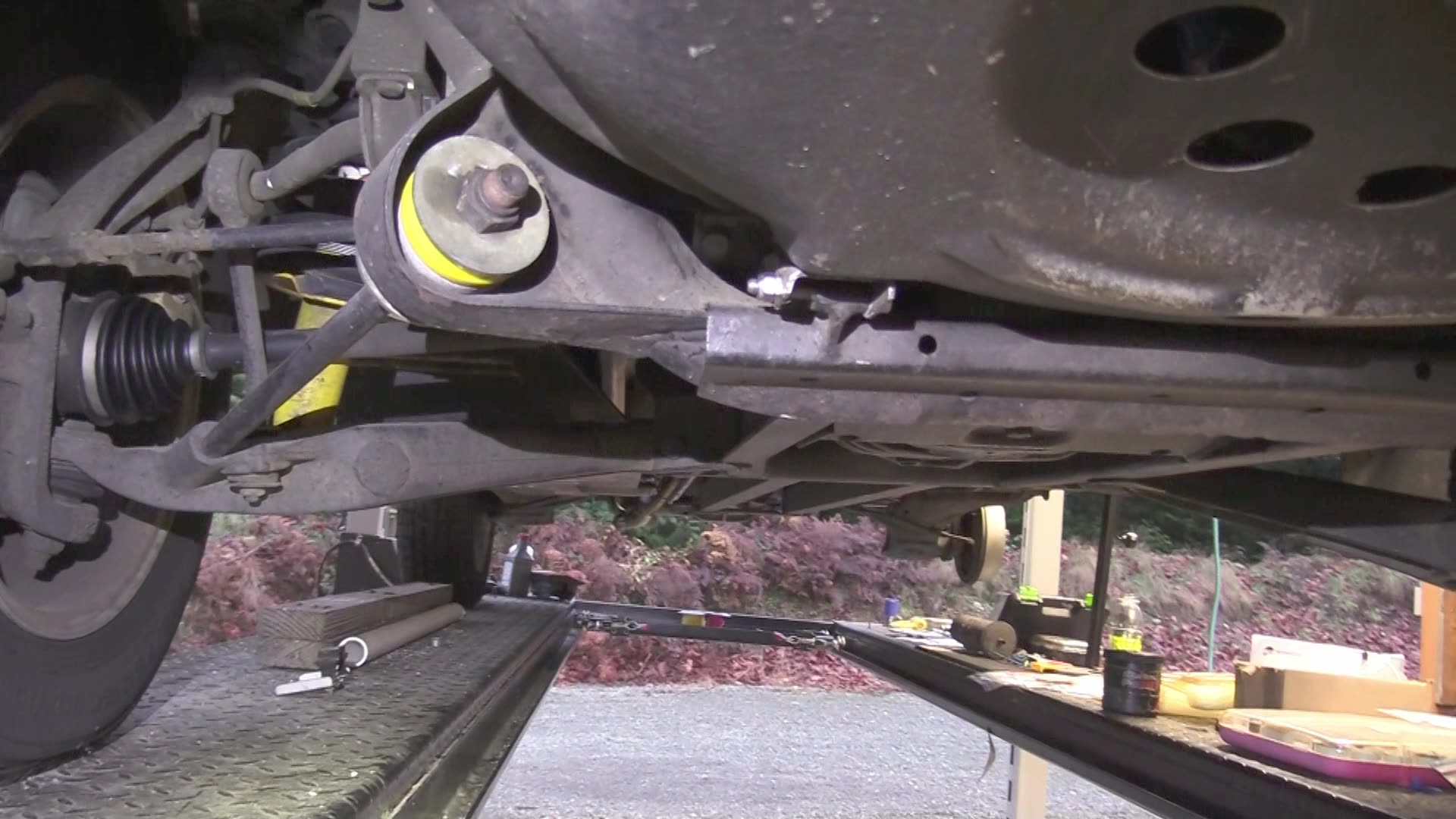 Vanagon Spare Tire Modification - 14 to 16