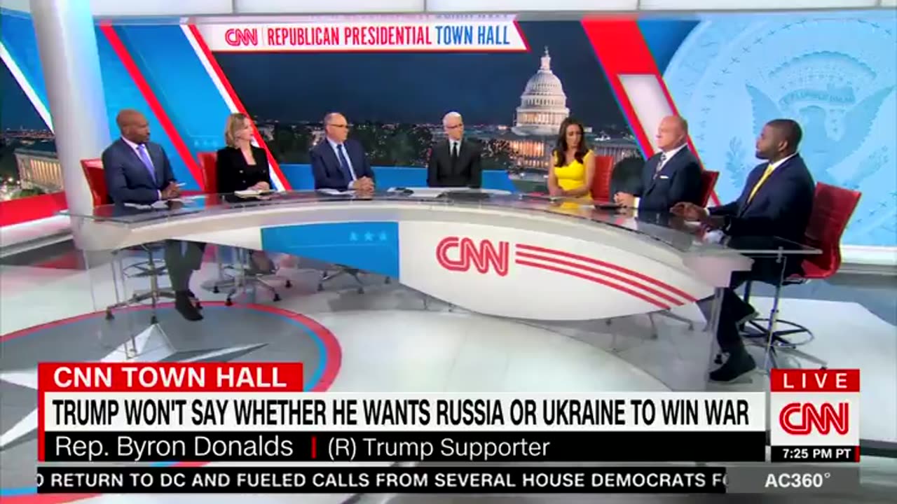 Apparently, CNN producers are all masochists because they weren't satisfied...