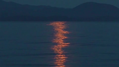 The vast sight of water and sky meeting