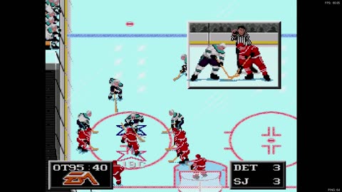 NHL '94 Franchise Mode 1989 Regular Season G25 - FlamShelter (DET) at Len the Lengend (SJ)
