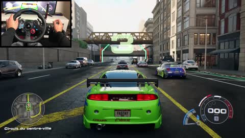 NFS UNBOUND Paul Walker Mitsubishi Eclipse - Logitech g29 gameplay.mp4