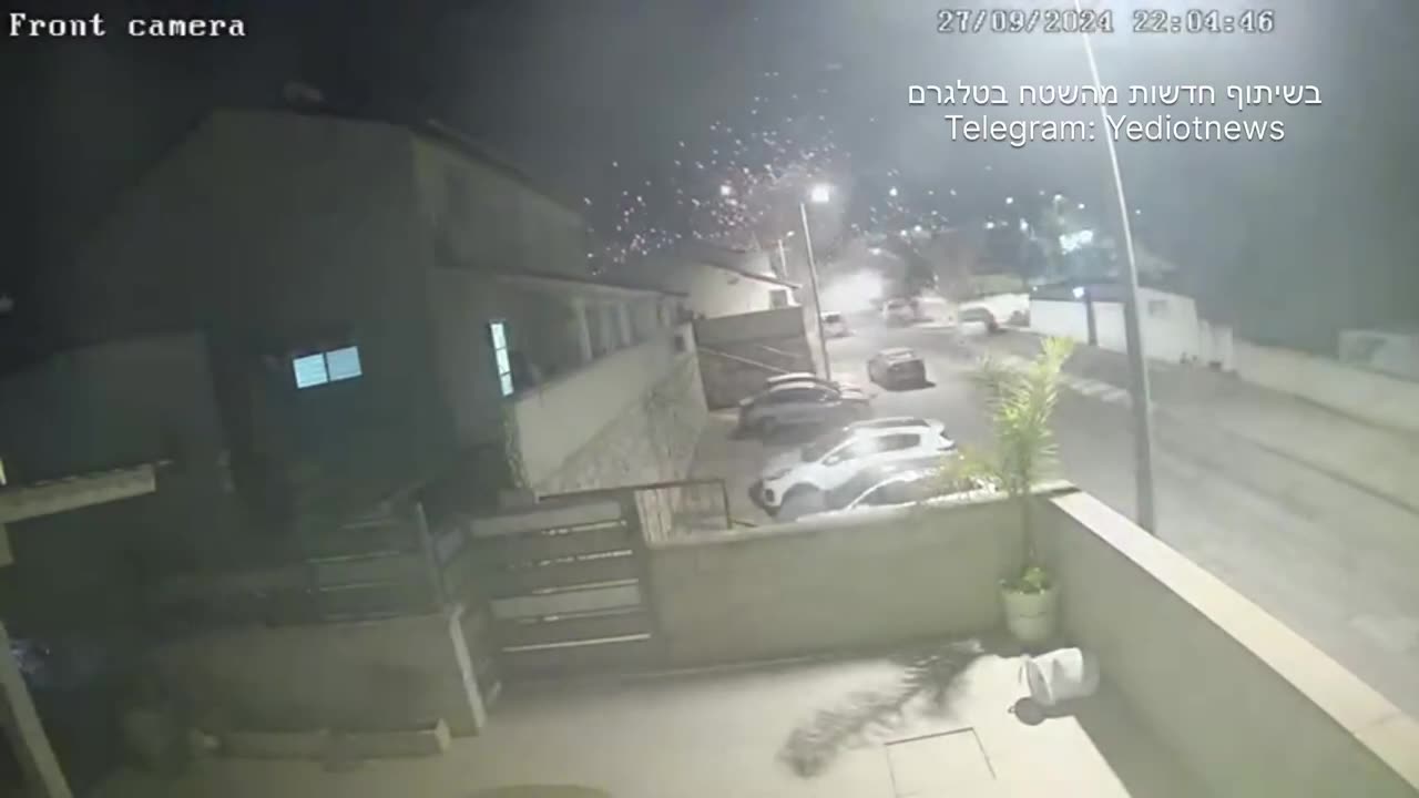 Watch the documentation from the moment of the fall in the city of Safed.
