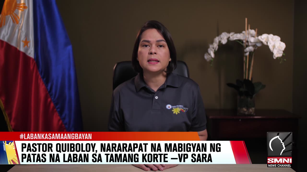 Pastor Quiboloy, nararapat na bigyan ng patas na laban sa tamang korte —VP Sara