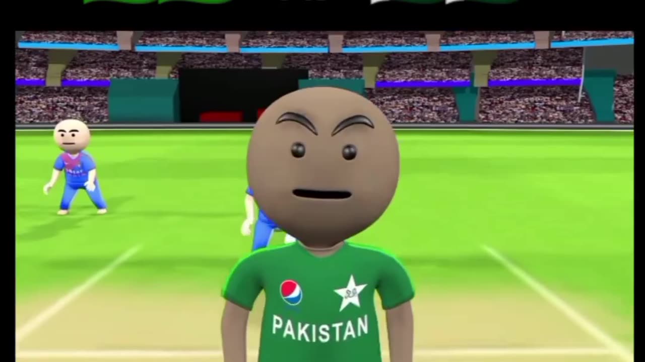 India pakistan match funny animated dubbed {(baap baap hota hai aur beta beta )}