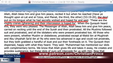 Christian Prince The Quran confirm that he is a sinner