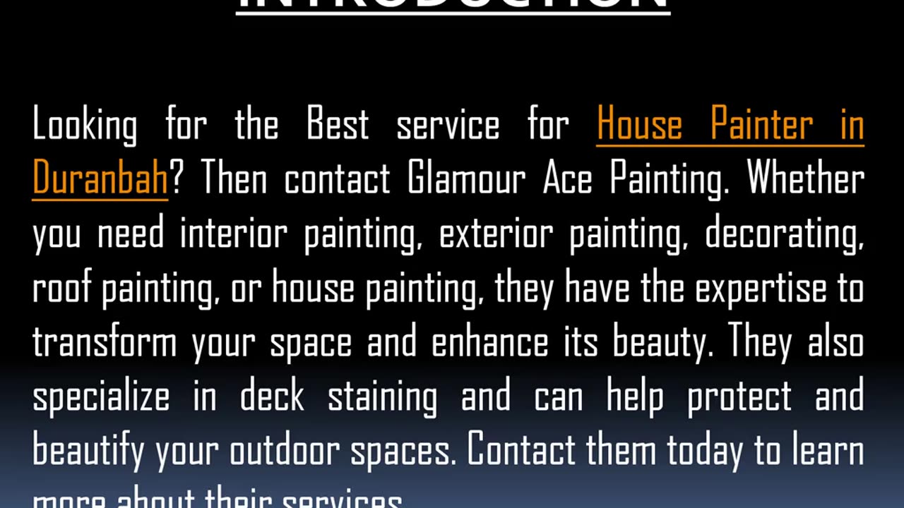 One of the Best service for House Painter in Duranbah
