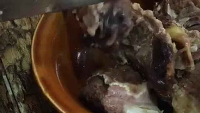 몽골 현지 음식 체험/말고기/Mongolia local food, horse meat