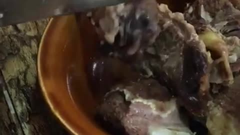 몽골 현지 음식 체험/말고기/Mongolia local food, horse meat