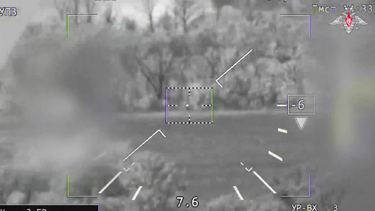 RF helicopter crews destroy AFU armoured vehicles using guided missiles in South Donetsk direction