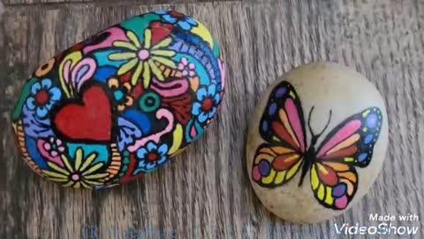 latest creative rock stone painting ideas for beginners