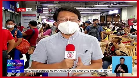 Ilang biyahe ng bus,kanselado dahil saBagyong Paeng