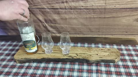 Live Edge Whiskey Tray, Spalted Maple