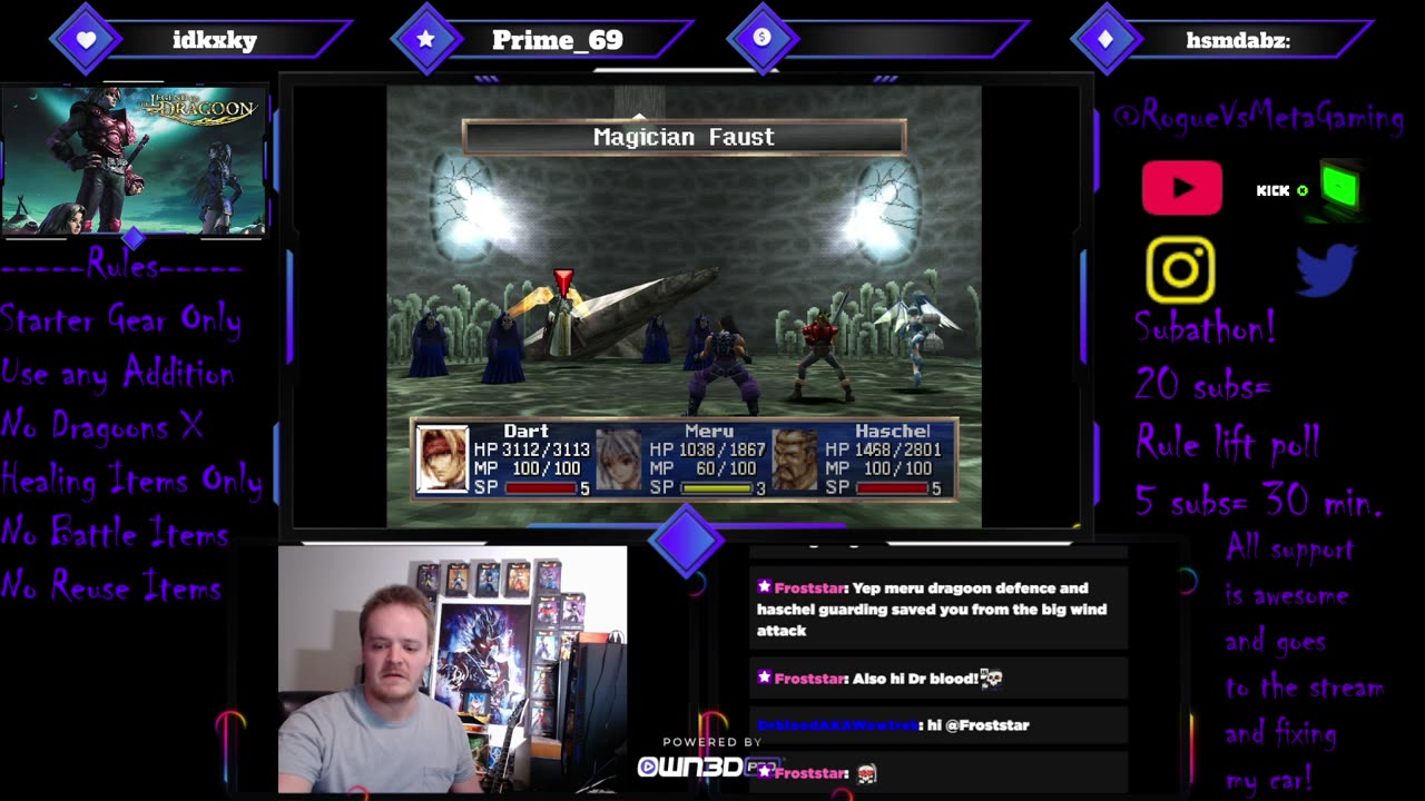 World's 1st proof of Faust Defeated in Starter Gear only run!