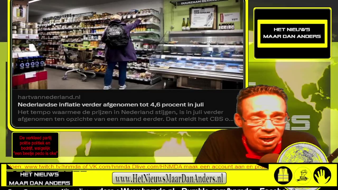 HNMDA live 08-08-23 : De verkleed partij politie politiek en bedrijf, walgelijk een beetje pedo...