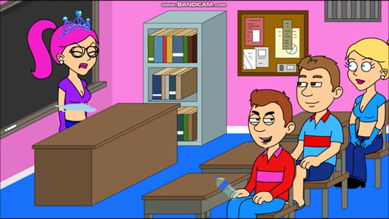 Jake Splashes Water On Ms. Salli/Tries To Blame It On David/Grounded