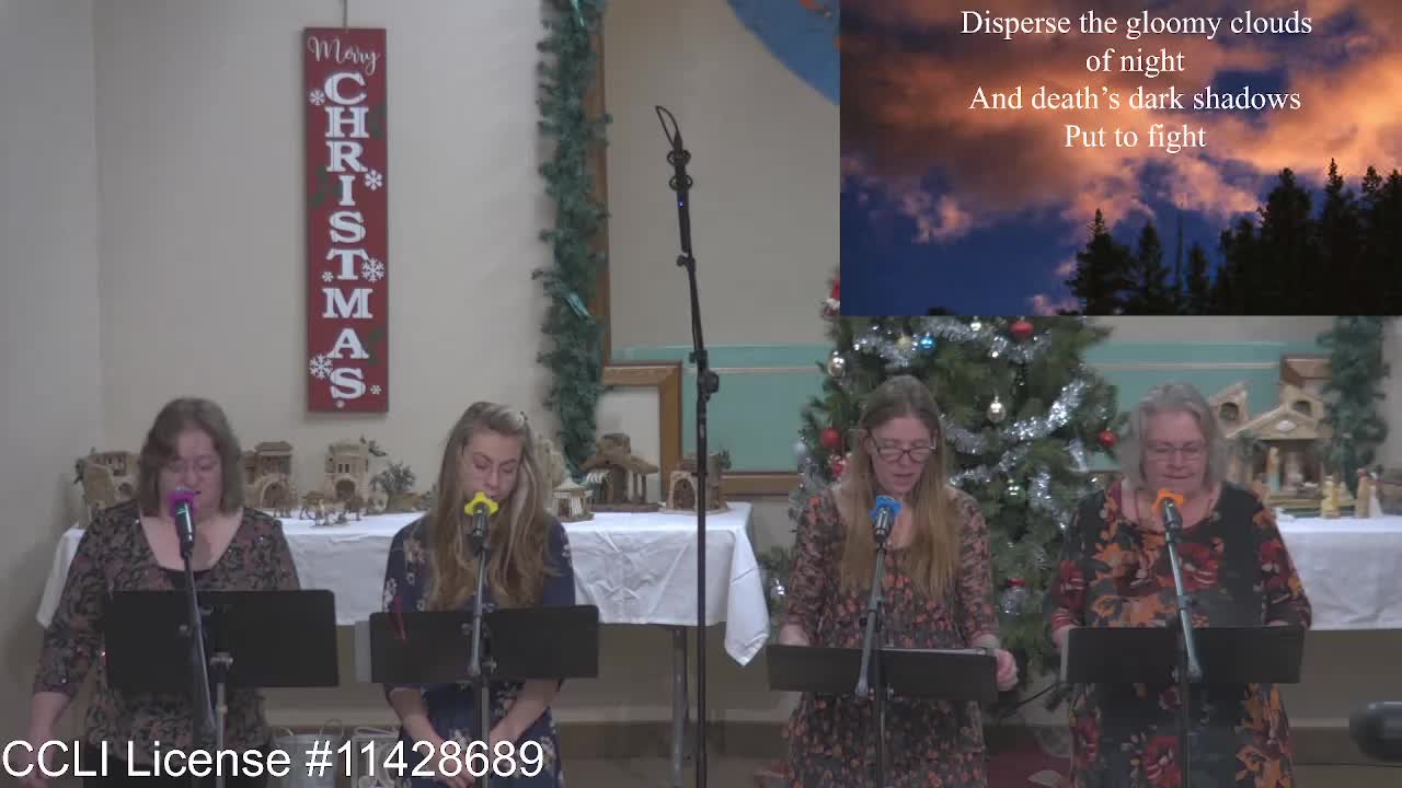 Moose Creek Baptist Church Sing “O Come, O Come Emanuel” During Service 11-27-2022