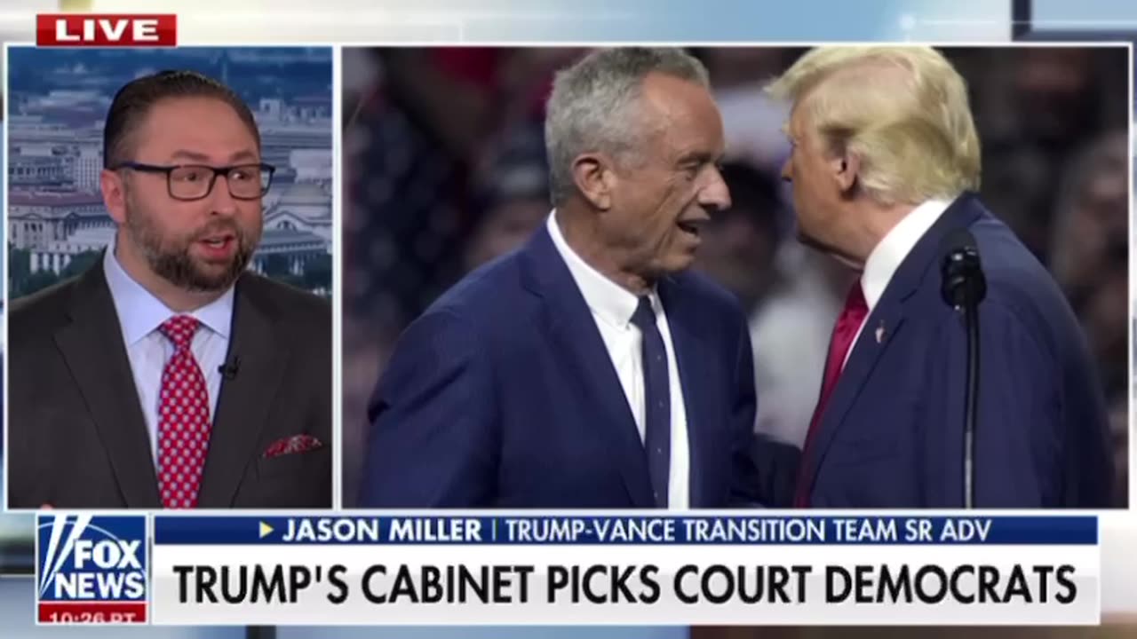 Jason Miller - Trump has nominated people that he thinks would be the best for the job