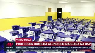 PROFESSOR TENTA HUMILHAR ALUNO QUE CHAMA A POLÍCIA MILITAR