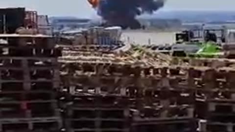 Spain F-18 Jet crashes on base