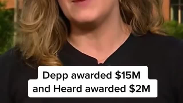 Depp awarded 15M and Heard awarded $ 2M