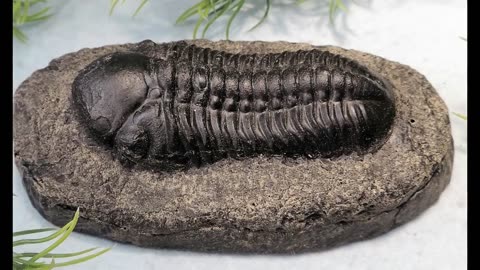 Trilobite Cambrian Bug Replica Fossil with Base 5 Inches Long