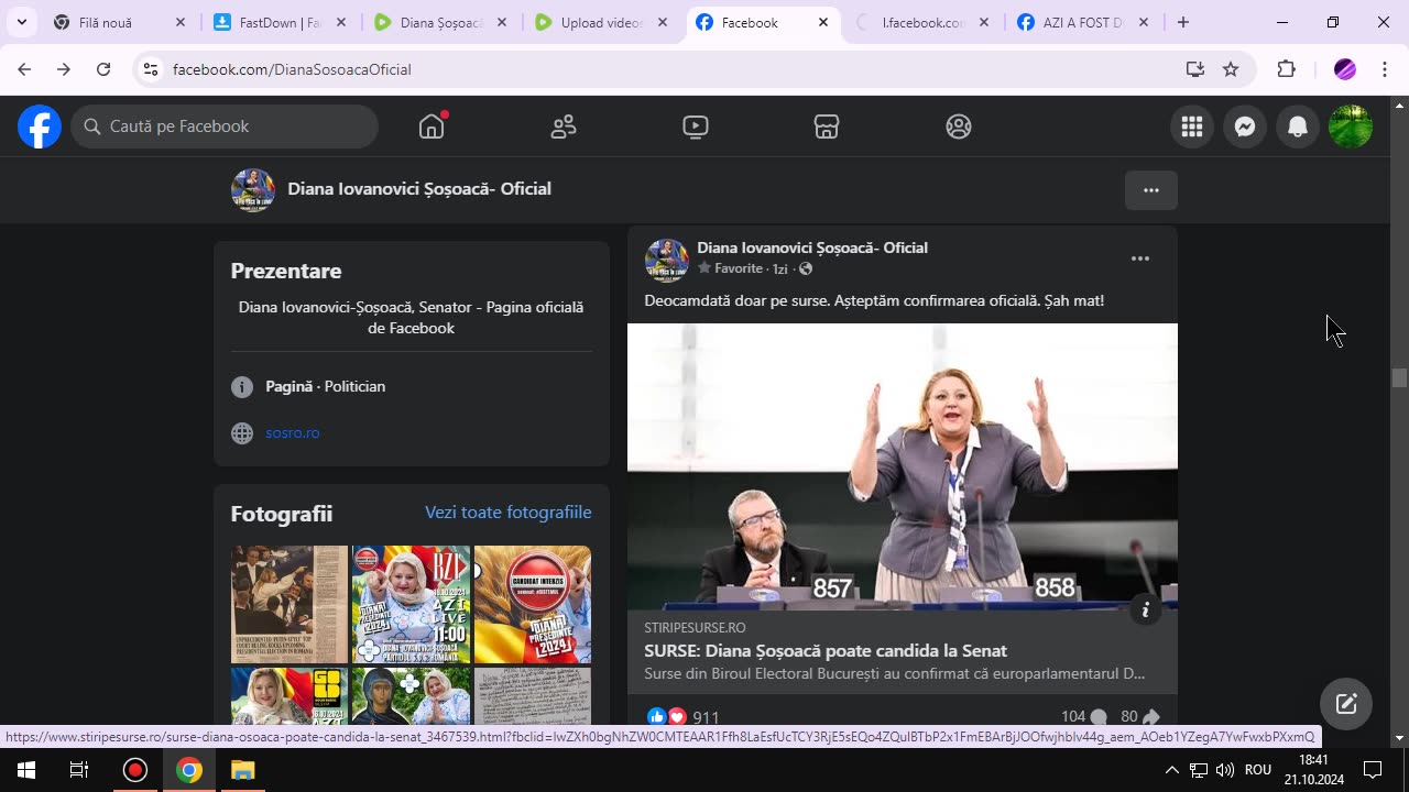 Fără procesare... - Diana Șoșoacă - 19 octombrie 2024 - Vizualizarea paginii - Informații importante de interes național!