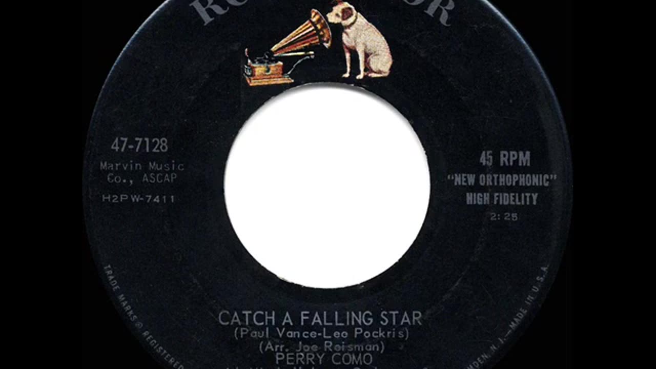 1958 HITS ARCHIVE: Catch A Falling Star - Perry Como