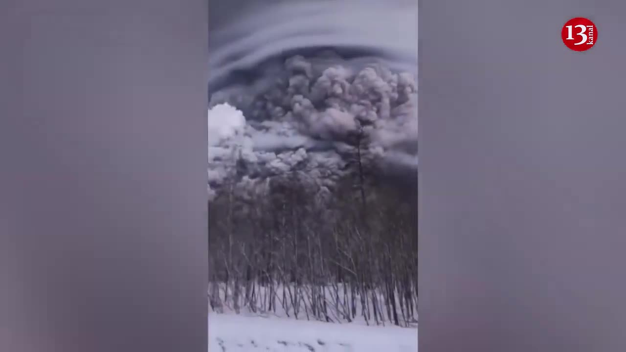 Russian volcano erupts, spewing out a vast cloud of ash