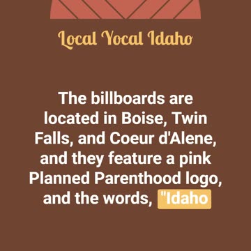 Planned Parenthood Billboards #idaho #podcast #abortion #abortionlaw #plannedparenthood