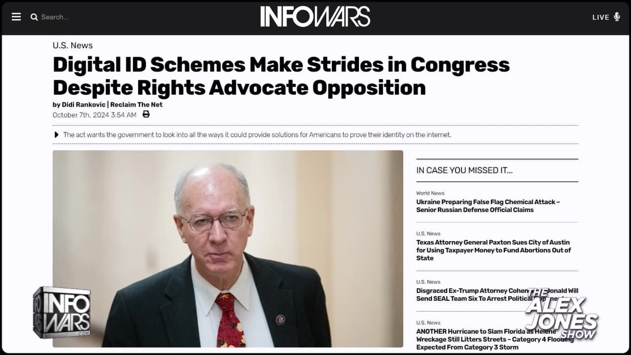Red Alert! Congress Nears Passage of Digital ID Social Credit Score System