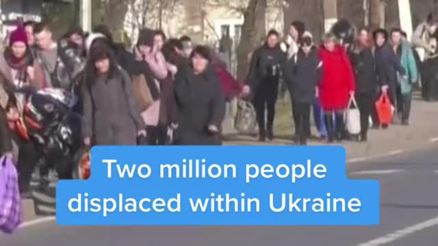 Two million people displaced within Ukraine
