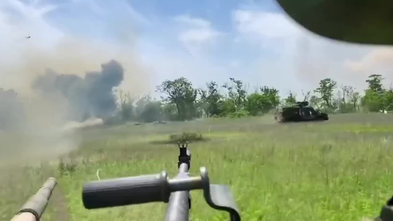 Footage of the storming of Ruzzian positions