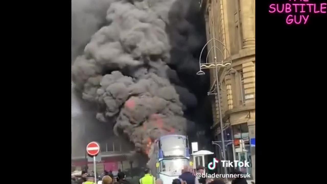 Electric bus caught fire in the middle of a London ‘Clean Air Zone’.