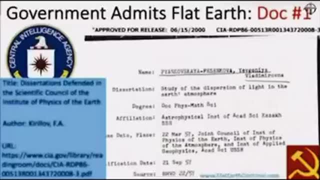 GOVERNTMENT ADMITS "FLAT EARTH"