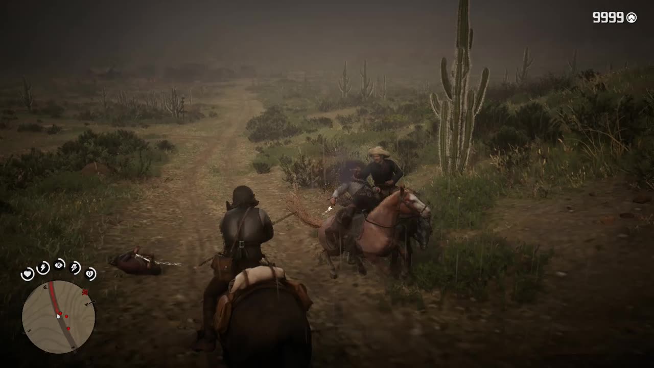 Defending Yourself Against Bandits While Traveling Red Dead Redemption 2