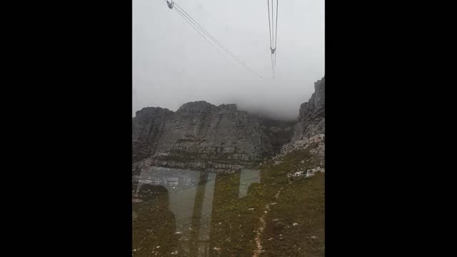 Cable car trip up Table Mountain