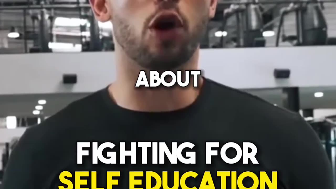 Tate explains how to SELF-EDUCATE with FIGHTING