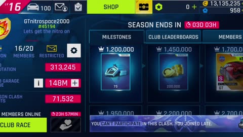 Asphalt 9: Legends - Daily Grind 17/03/2024: Continue Car Hunt Brabham BT62, Infiniti Black Project S Showcase Event and Multiplayer Season Finale