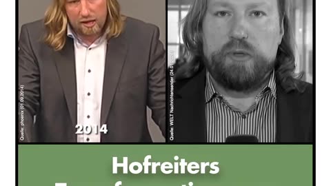 Hofreiter (Die Grünen) 2014 und 2024