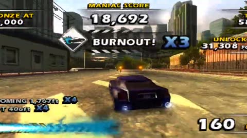 Burnout Dominator - World Tour Factory Series Event 11 1st Try(PPSSPP HD)