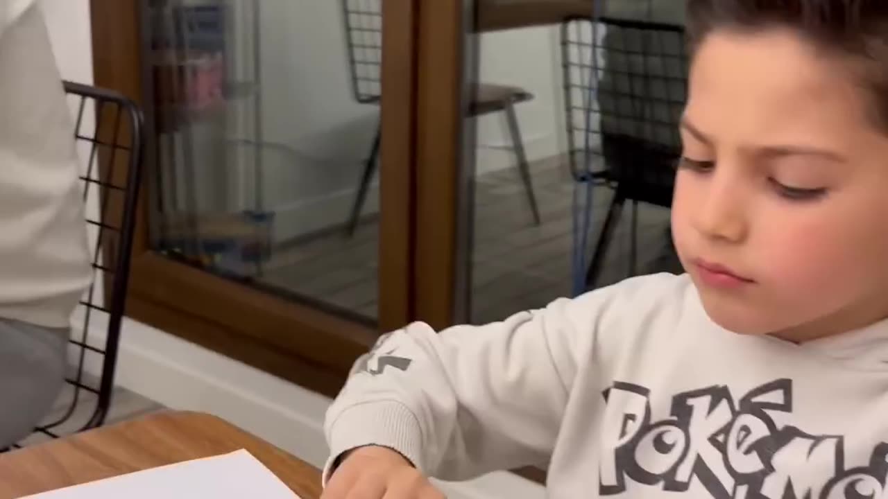 Funny Kid Takes the Exam😂❤️👻 #shorts