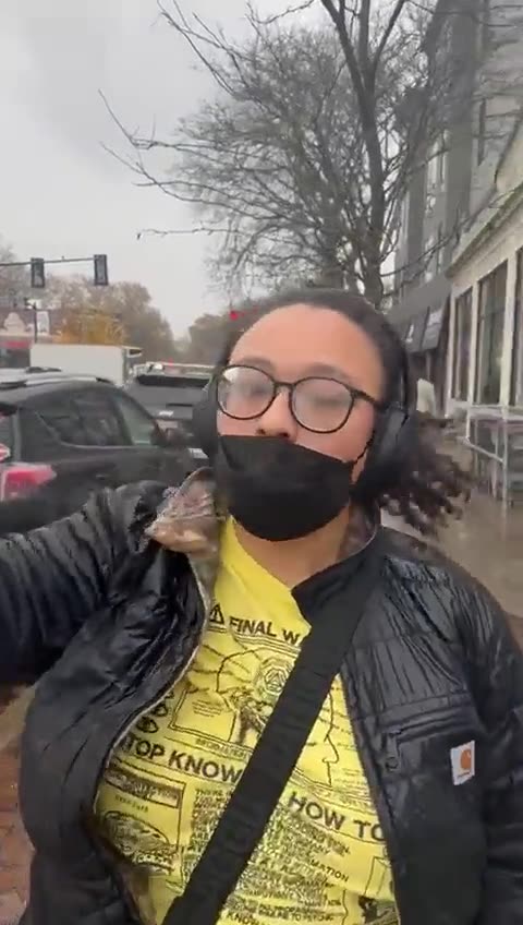 A woman in Boston is caught destroying posters of Israeli civilians kidnapped by Hamas.