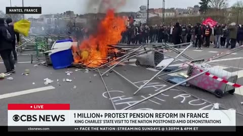 More than 1 million people protest pension reform in France